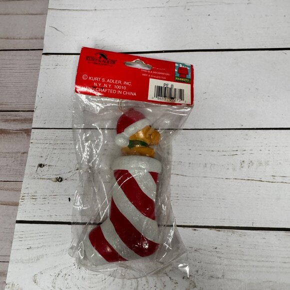 Woodstock in a Stocking Christmas Ornament Kurt Adler 3 1/2" Peanuts Gang Vtg - Picture 3 of 6
